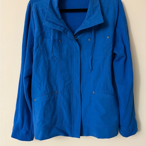 Croft & Barrow Vibrant Blue Utility Jacket, size XL, VGUC - Picture 1 of 5